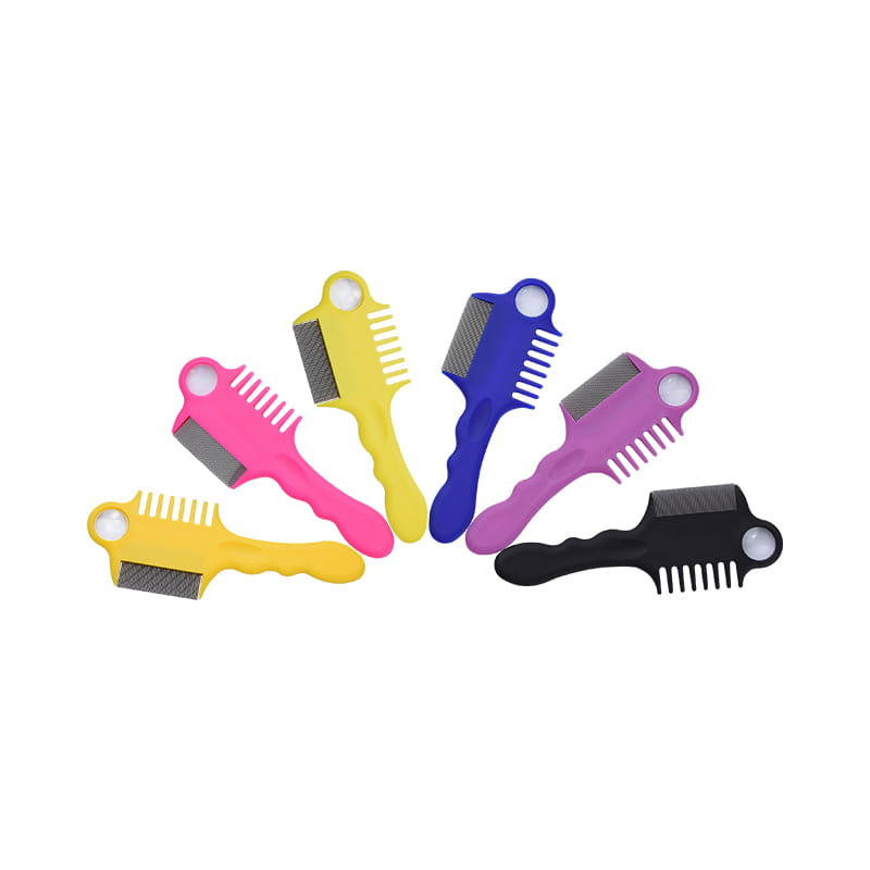 Jemný hřeben s dlouhou rukojetí a zvětšovanou sklem Jemný hřeben s dlouhou rukojetí a zvětšovanou sklem